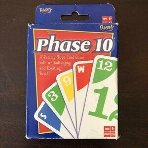 Fundex Games Phase10 Rummy Type Fast Paced Family Fun Card Game Ages 8+ 2-6 Play